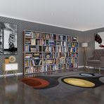 Kenzlife Kitaplık Süper Ga Cvz 180*320*19 6 Katlı 4 Bölme Çift Bölme Opsiyonlu Ofis Mutfak Banyo Dolabı Arkalıksız