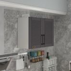Kenzlife Kıvırcık 90 Gri Mod 2 90x080x32 Mebran Kapak Suntalam Gövde Hazır Mutfak Dolabı