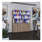 Kenzlife Klasor Dolabi Kilitli İlgar Crd 175*160*30 Klasorluk Kitaplik Ofis Arkaliksiz