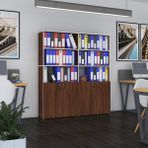 Kenzlife Klasor Dolabi Kilitli İlgar Cvz 175*160*30 Klasorluk Kitaplik Ofis Arkaliksiz