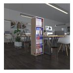 Kenzlife Klasorluk Rafli Bortecin Crd 140*40*30 Kitaplik Ofis Arkaliksiz