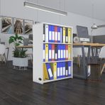 Kenzlife Klasorluk Rafli İlkutay Byz 105*80*30 Kitaplik Ofis Arkaliksiz