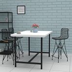 Kenzlife Knsz Orta Boy Tel Bar Sandalyesi 1 Li Mağrur Syhsyh 65 Cm Oturma Yüksekliği Mutfak Bahçe Cafe Ofis Siyah