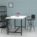 Kenzlife Knsz Orta Boy Tel Bar Sandalyesi 1 Li Mağrur Syhsyh Kolçaklı Sırt Minderli 65 Cm Oturma Yüksekliği Mutfak Bahçe Cafe Ofis