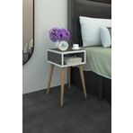Kenzlife Komodin Antero Gri 60*40*40 Ahşap Ayaklı Komidin Kitaplık