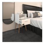 Kenzlife Komodin Budurgan Byz 74*39*39 Ahşap Ayaklı Raflı Çekmeceli Komidin Kitaplık