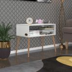Kenzlife Komodin Dumrul Byz 57*70*39 Ahşap Ayaklı Komidin Kitaplık