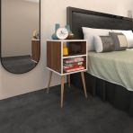 Kenzlife Komodin Erkeli Cvz 74*39*39 Ahşap Ayaklı Komidin Kitaplık