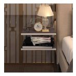 Kenzlife Komodin Guiseppe Gri Komidin 39*19 2 Parça Duvara Monte Askı Aparatlı ( Mng)