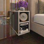 Kenzlife Komodin Likka Gri 50*40*40 Duvara Asılabilen Komidin Kitaplık