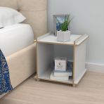 Kenzlife Komodin Mancuso Byz Mini Boy Komidin 30x30x30 Y.g.d. Orta Zigon Sehpa Kitaplık