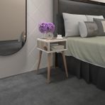 Kenzlife Komodin Ragnarok 49*29*29 Crd Komidin Ahşap Ayaklı - Beyaz