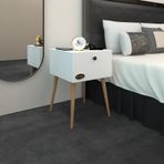 Kenzlife Komodin Tora Byz 60 39 39 Komidin Ahşap Ayaklı Kitaplık Ayakkabılık Kapaklı Arkalıklı Beyaz