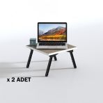 Kenzlife Laptop Dizüstü Bilgisayar Sehpası Tankutay Crd 2 Li Set 20*39*39 Yemek Sofra Siyah Ayak Teşhir