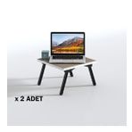 Kenzlife laptop dizüstü bilgisayar sehpası tankutay crd 2 li set 20*39*39 yemek sofra siyah ayak