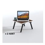 Kenzlife laptop dizüstü bilgisayar sehpası tankutay cvz 2 li set 20*39*39 yemek sofra siyah ayak