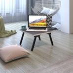 Kenzlife laptop dizüstü bilgisayar sehpası tankutay gri 20*39*39 yemek sofra siyah ayak