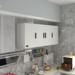 Kenzlife Marina 60x150x22 cm Kapaklı Raflı Beyaz Hazır Mutfak Dolabı
