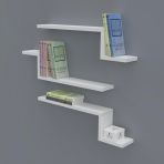 Kenzlife Mediha 015*060*20*3 Byz Duvar Rafı Kitaplık