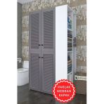 Kenzlife Membran Çamaşır-Kurutma Makinesi Dolabı Kapaklı Foka Gribyz 180*090*60 Mebran Kapak Suntalam Gövde Banyo Arkalıksız