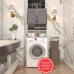 Kenzlife Membran Çamaşır Makinesi Dolabı Hayzum Gribyz Panjur 180*66*55 Mebran Kapak Suntalam Gövde