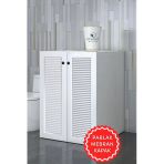 Kenzlife Membran Çamaşır Makinesi Dolabı Kapaklı Tatyana Byzbyz 90*70*60 Mebran Kapak Suntalam Gövde Banyo Ofis Kapaklı Arkalıksız