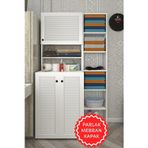 Kenzlife membran çamaşır makinesi dolabı kasparovmaks byzbyz panjur 180*096*55-20 mebran kapak MDF gövde banyo kapaklı a