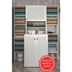 Kenzlife membran çamaşır makinesi dolabı kasparovmaksduble byzbyz panjur 180*126*55-20 mebran kapak suntalam gövde banyo