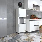 Kenzlife Mini Fırın Dolabı Gökhun Byz 148*60*30 Ayaklı Mikroalga Midi Fırın Mutfak Beyaz
