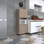 Kenzlife Mini Fırın Dolabı Gökhun Crd 148*60*30 Ayaklı Mikroalga Midi Fırın Mutfak Beyaz