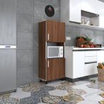 Kenzlife Mini Fırın Dolabı Gökhun Cvz 148*60*30 Ayaklı Mikroalga Midi Fırın Mutfak Ceviz