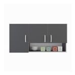 Kenzlife Mirandus Gri 60x120x22 cm Mutfak ve Banyo Dolabı