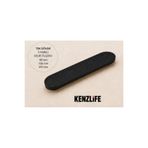 Kenzlife mobilya kulpu çizgili oval siyah plastik dolap kulbu 01 adet kulp gardırop vida dahildir