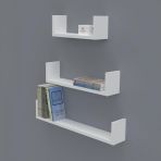 Kenzlife Müjgan 012*060-045-030*20 Byz Duvar Rafı Kitaplık