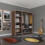 Kenzlife Mükremin 150x150x40 CM Ceviz Gardrop