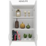 Kenzlife mutfak dolabı idil 060.060.32 byz 2 raflı kapaklı ofis banyo kiler evrak kitaplık - Beyaz