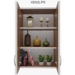 Kenzlife mutfak dolabı idil 060.060.32 cvz 2 raflı kapaklı ofis banyo kiler evrak kitaplık - Ceviz