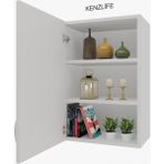 Kenzlife mutfak dolabı irem 060.060.32 byz 2 raflı kapaklı ofis banyo kiler evrak kitaplık - Beyaz