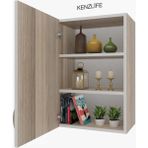Kenzlife mutfak dolabı irem 090.060.32 crd 2 raflı kapaklı ofis banyo kiler evrak kitaplık - Cordoba