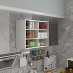 Kenzlife Nane 90 Gri Mod 2 90x120x32 Mebran Kapak Suntalam Gövde Hazır Mutfak Dolabı