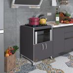 Kenzlife ocak dolabı bade gri 85*60*57 mutfak modül mini fırın ankastre ocak için - Yeşil - Akağaç