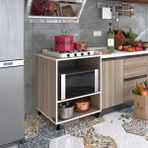 Kenzlife ocak dolabı nermin crd 85*70*60 XLARGE hazır mutfak klasik setüstü ocak için sabit tabla - Bej