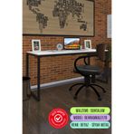 Kenzlife Ofis Bilgisayar Çalışma Masası Behramkale150 Byzsyh 75*150*80 Metal Ayaklı Masa