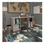 Kenzlife Ofis Masasi Masi Oka Crd 75*150*60 Rafli Dolap Ciftli Bilgisayar Calisma Masasi