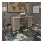 Kenzlife Ofis Masasi Masi Oka Crd 75*160*60 Kilitli Kapakli Dolap Ciftli Bilgisayar Calisma Masasi
