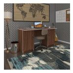 Kenzlife Ofis Masasi Masi Oka Cvz 75*150*80 Kilitli Kapakli Dolap Ciftli Bilgisayar Calisma Masasi