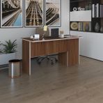 Kenzlife Ofis Masasi Miyamoto Cvz Sol 75*140*60 Kilitli Kapakli Dolap Bilgisayar Calisma Masasi