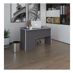 Kenzlife ofis masası miyamoto gri sağ 75*120*80 raflı dolap bilgisayar çalışma masası