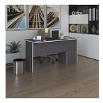 Kenzlife ofis masası miyamoto gri sol 75*140*60 raflı dolap bilgisayar çalışma masası