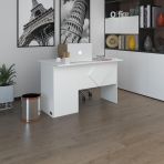 Kenzlife Ofis Masasi Yoko Ono Byz Sag 75*120*80 Rafli Dolap Eskenar Bilgisayar Calisma Masasi